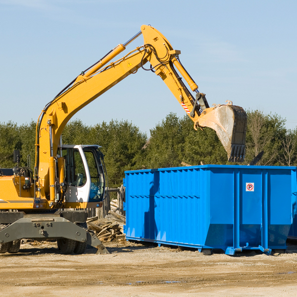 can i choose the location where the residential dumpster will be placed in Hancock County